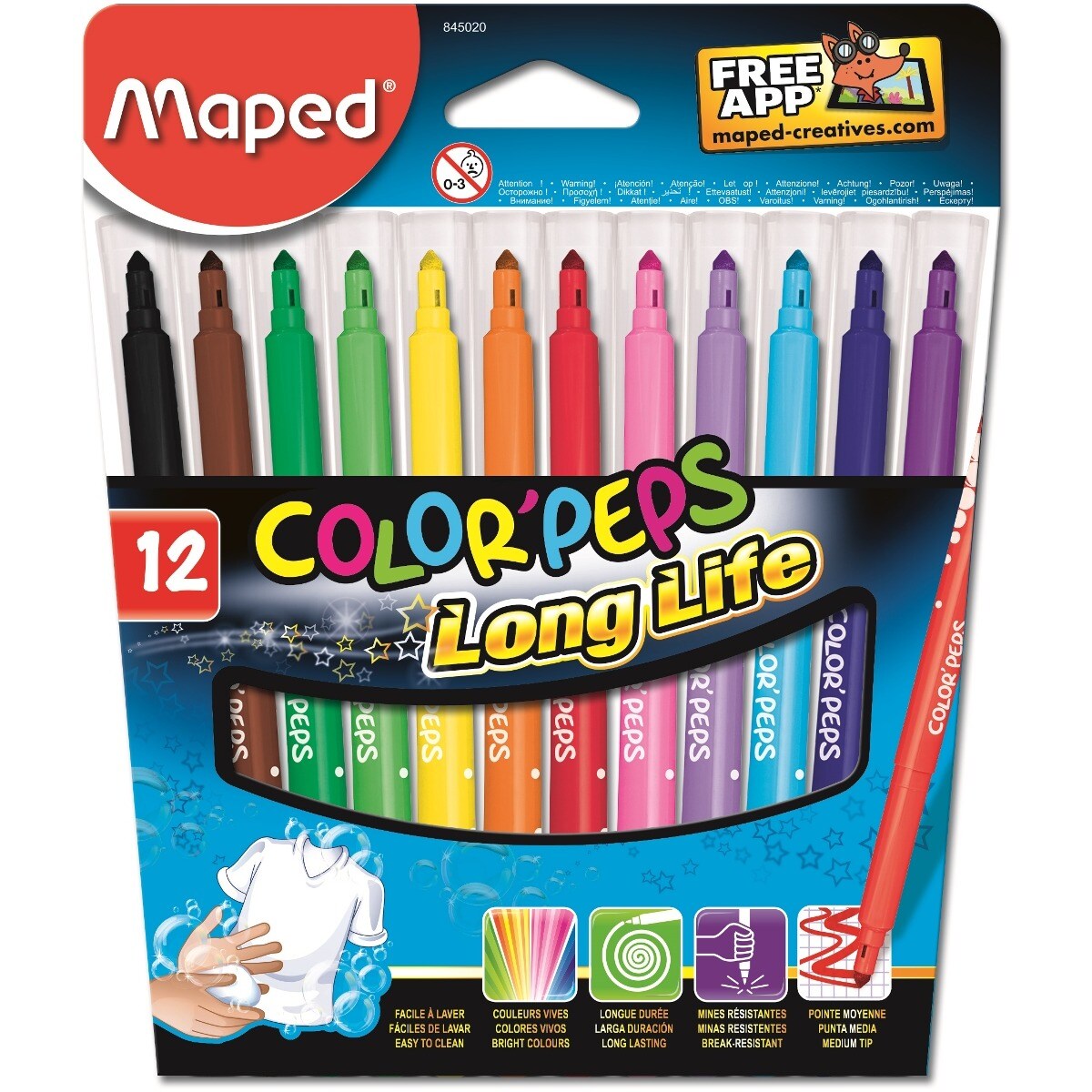 Caneta de Feltro Estojo 12 Maped 1