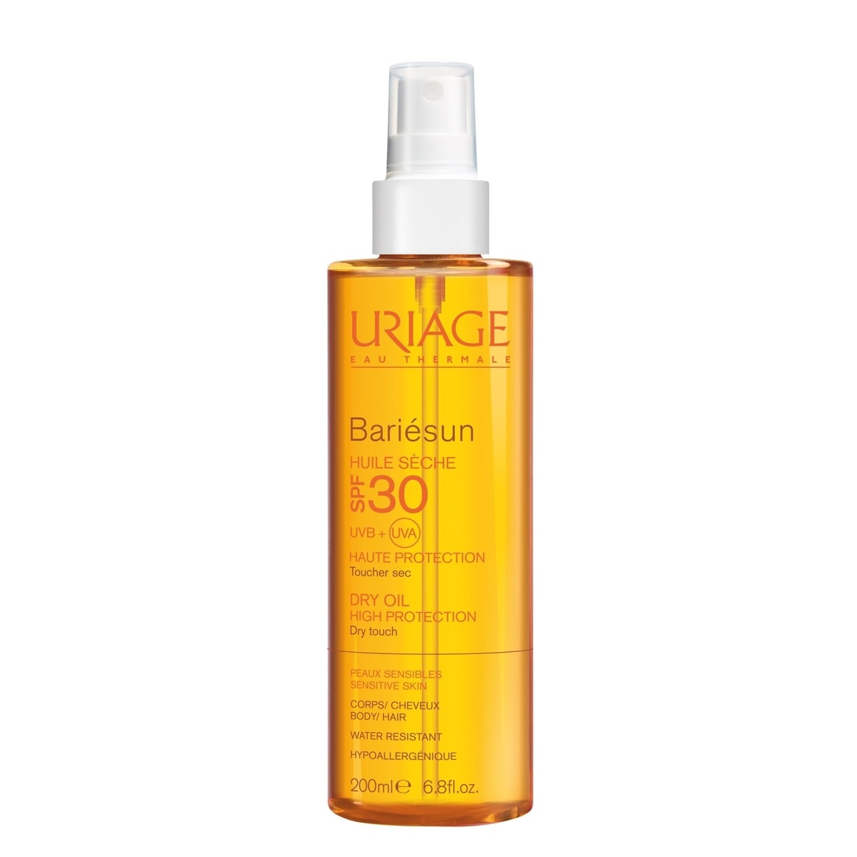 Protetor Solar Óleo Seco SPF30 Bariésun 200ml Uriage 1