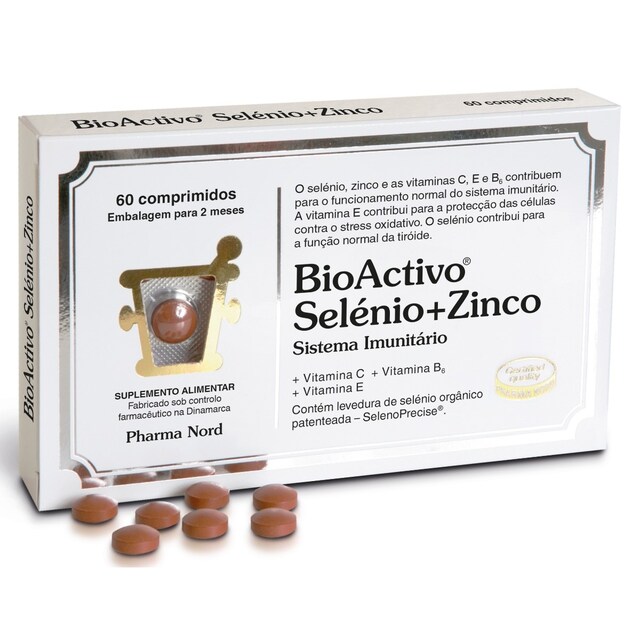 Imagem 0 de Suplemento Alimentar BioActivo Selénio+Zinco - 60 omp.
