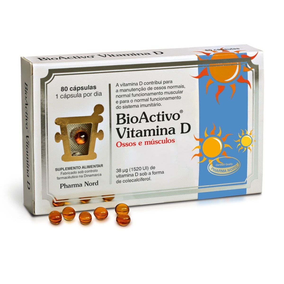Suplemento Alimentar BioActivo Vitamina D - 80 cápsulas 1