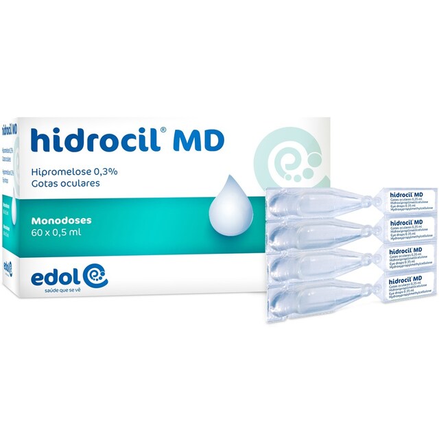 Imagem 0 de Solução Oftálmica Hidrocil MD Monodoses 60x0,5ml Hidrocil