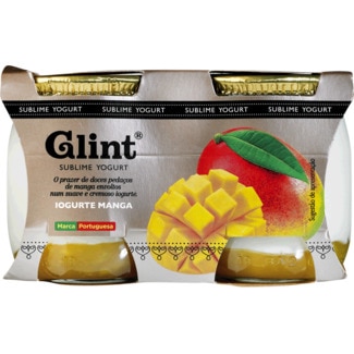 Iogurte com Pedaços de Manga Pack 2 frasco 125 g - Glint