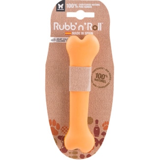 Brinquedo para Cão Rubb'n'roll Osso Laranja Tamanho M embalagem 1 unidade - Martin Sellier