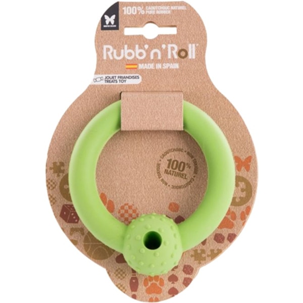 Brinquedo para Cão Rubb'n'roll Argola Verde embalagem 1 unidade