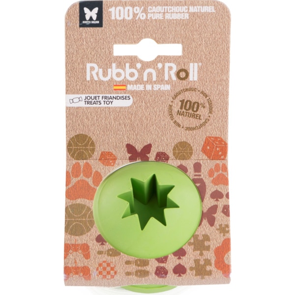 Brinquedo para Cão Rubb'n'roll Bola Verde embalagem 1 unidade