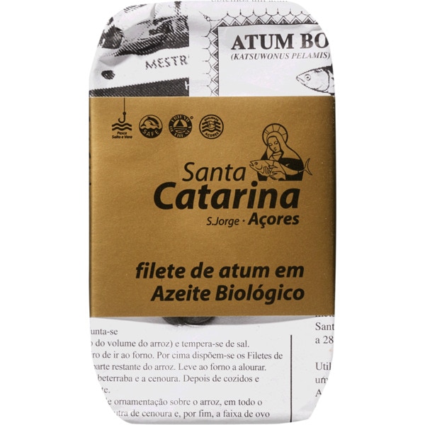 Filete de Atum em Azeite Biológico lata 120 g