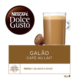 Café com Leite Galão embalagem 16 cápsulas - Nescafé Dolce Gusto