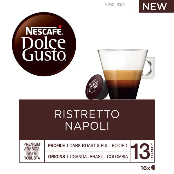 Café Ristretto Napoli embalagem 16 cápsulas