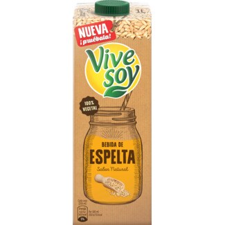 Vive Soy Bebida de Espelta 100% Vegetal embalagem 1 L