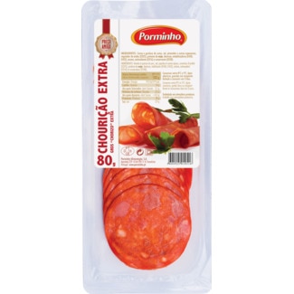 Chourição Extra em Fatias embalagem 80 g - Porminho