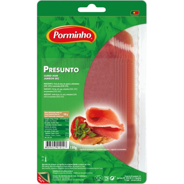 Presunto em Fatias embalagem 150 g