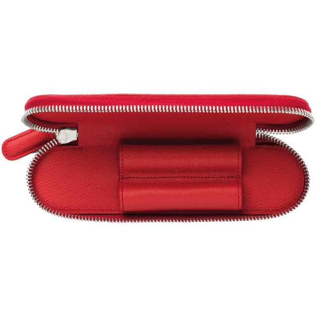 Imagem 0 de Estojo em Pele para Duas Peças de Escrita Graf von Faber-Castell Vermelho Índio