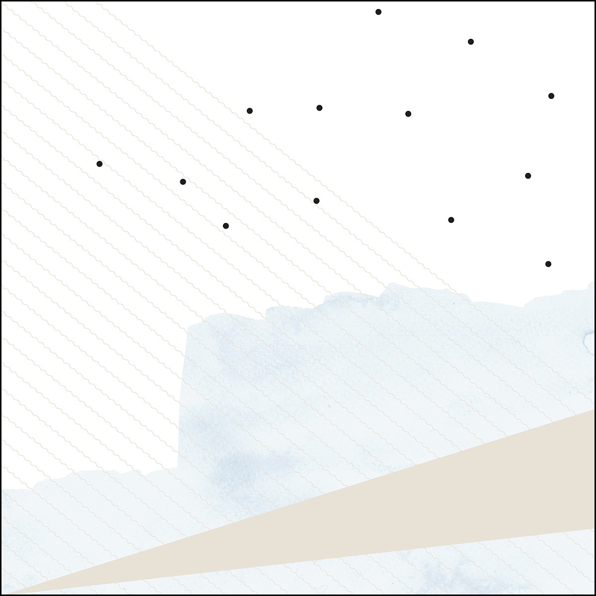 Fotomural Watercolour with dots Rasch Azul-1