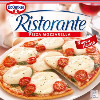 Dr. Oetker Ristorante Pizza Mozzarella embalagem 335 g