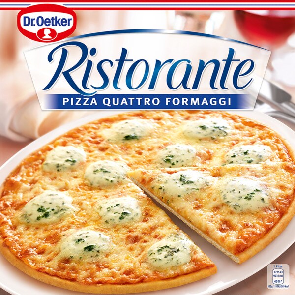 Dr. Oetker Ristorante Pizza 4 Queijos embalagem 340 g