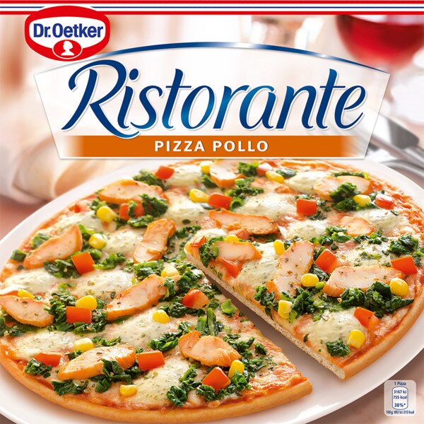 Dr. Oetker Ristorante Pizza de Frango embalagem 355 g
