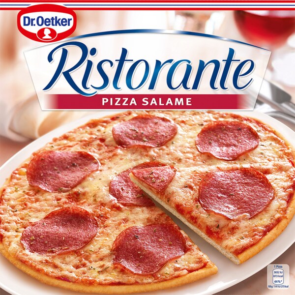 Dr. Oetker Ristorante Pizza Salame embalagem 320 g