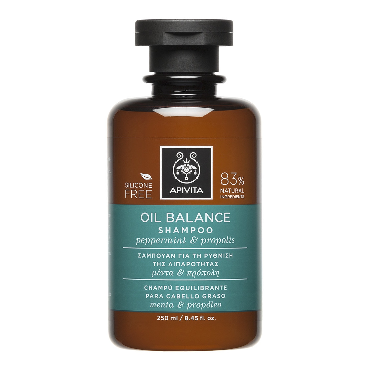 Imagem 0 de Champô Equilibrante Cabelo Oleoso Menta & Própolis 250 ml Apivita