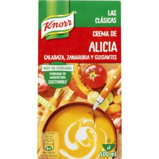 Creme de Alicia com Abóbora, Cenoura e Ervilhas Las Clásicas embalagem 500 ml - Knorr