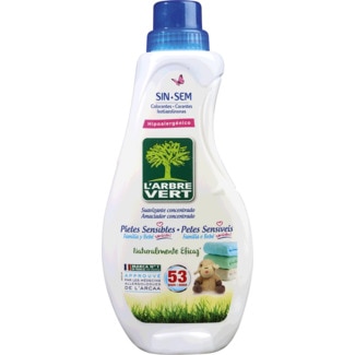 Amaciador para a Máquina da Roupa Peles Sensíveis Ecológico embalagem 800 ml - L' Arbre Vert