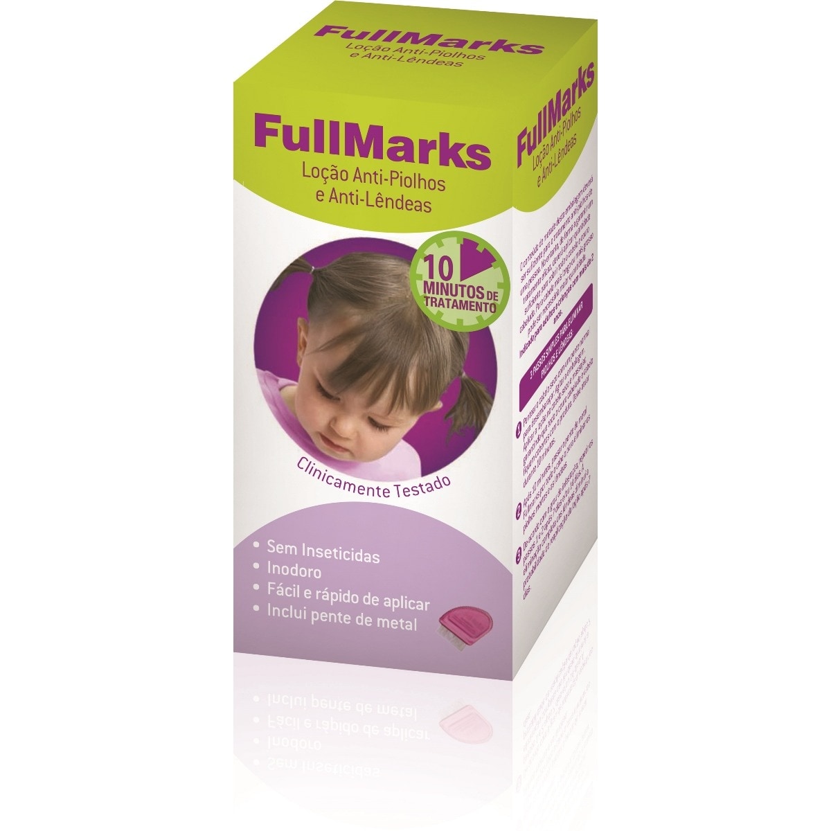 Loção Anti-Piolhos e Anti-Lêndeas 5min 150ml Fullmarks 1