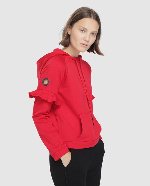 Sudadera de mujer Armani Exchange con volantes y eyelets · Armani Exchange  · El Corte Inglés