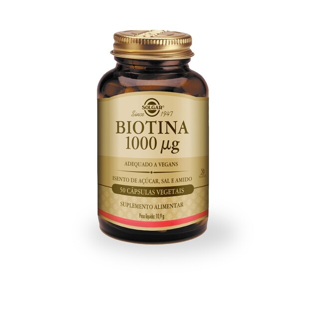 Imagem 0 de Suplemento Alimentar Biotina 50 Cápsulas Solgar