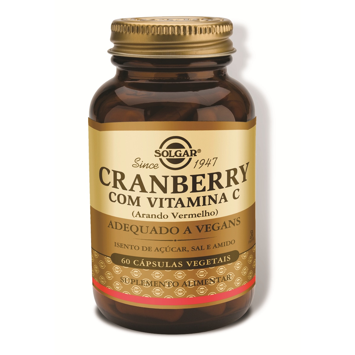 Imagem 0 de Suplemento Alimentar Cranberry com Vitamina C 60 Cápsulas Solgar