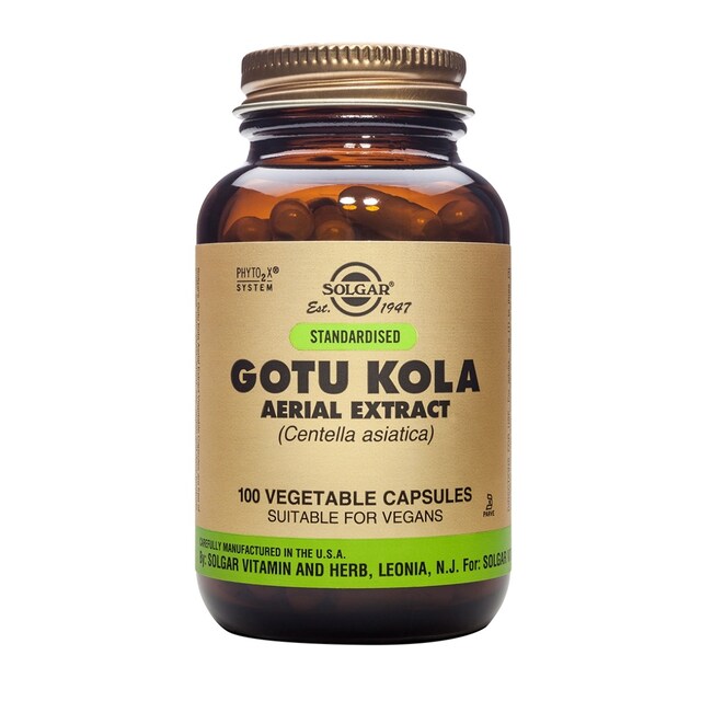 Imagem 0 de Suplemento Alimentar Gotu kola 100 Cápsulas Solgar