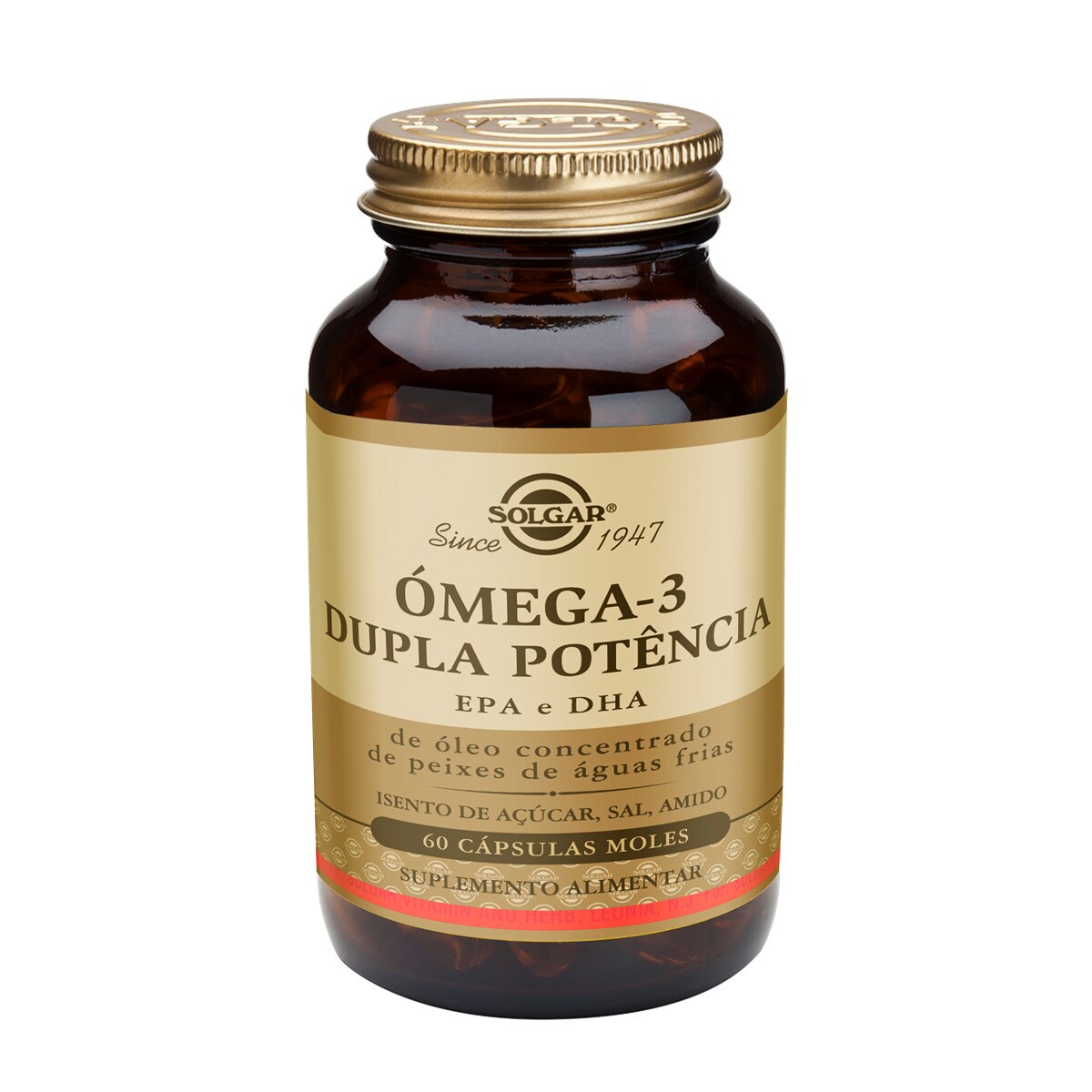 Suplemento Alimentar Ómega-3 dupla potência 60 Cápsulas Solgar 1