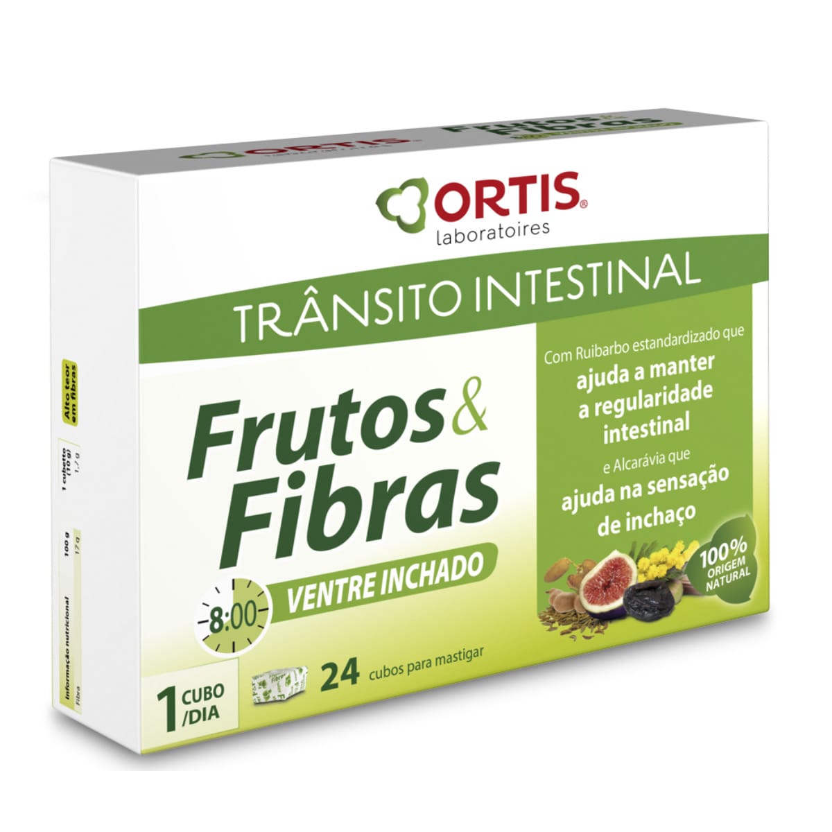 Frutos e fibras ventre inchado 24un. Ortis 1
