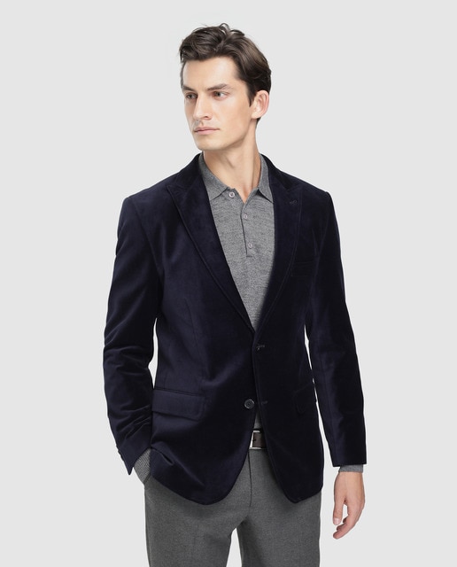 Americana de terciopelo hombre Clearance