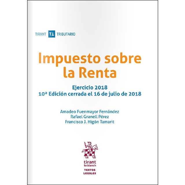 Imagem 0 de Impuesto sobre la renta. Ejercicio 2018. 10ª edición