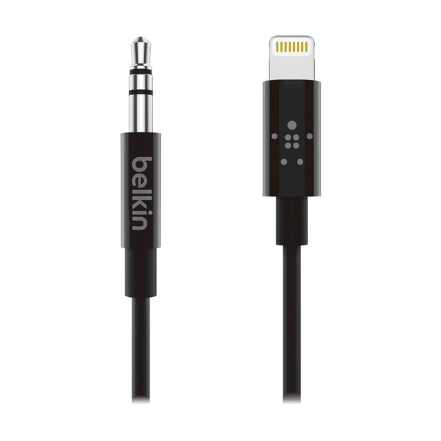 Imagem 0 de Cabo Belkin 3,5 mm Áudio Lightning - AV10172BT03 - Preto