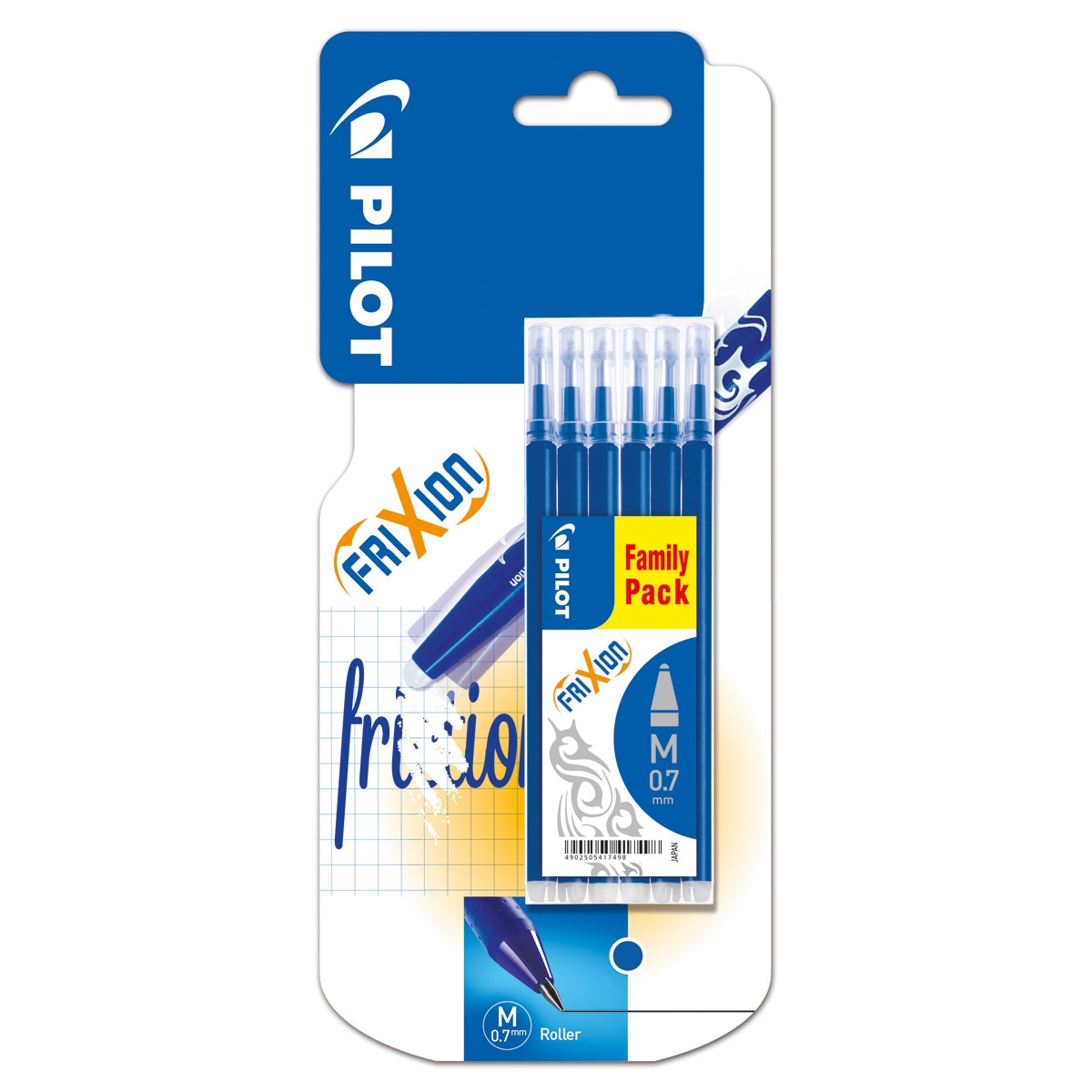 6 Recambios Frixion Ball & Clicker Pilot azules 1