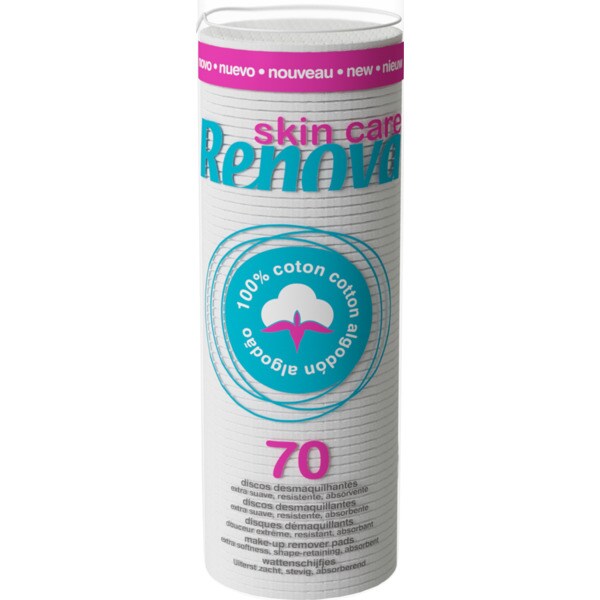 Comprar Mini Discos Desmaquilhantes embalagem 70 unidades · Renova Skin