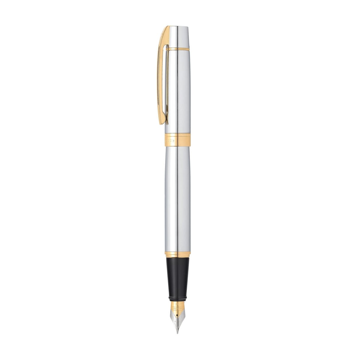 Pluma Estilográfica Sheaffer 300 de Cromo Brillante con detalles Dorados Cromo-3
