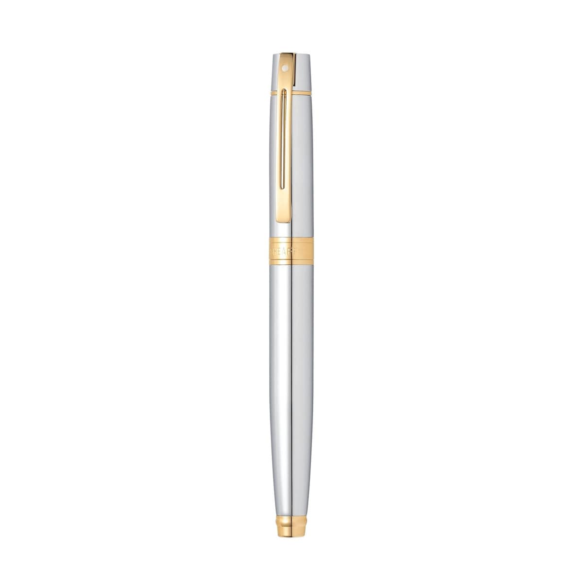 Pluma Estilográfica Sheaffer 300 de Cromo Brillante con detalles Dorados Cromo-4