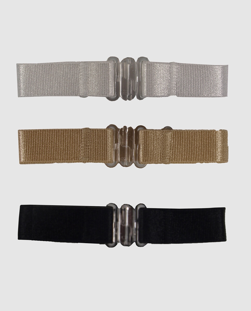 Pack de três suspensórios Magic Straps multicolor Multicolor-2