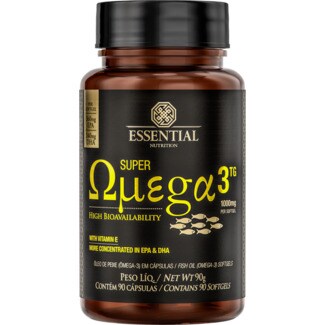 Essential Nutrition Super Omega 3 TG embalagem 90 cápsulas