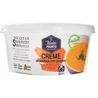 Paladar Pronto Creme de Abóbora com Gengibre sem Batata embalagem 400 g