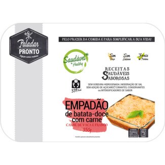 Paladar Pronto Empadão de Batata Doce com Carne de Vaca e Frango embalagem 350 g
