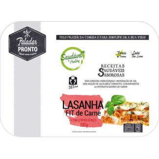 Paladar Pronto Lasanha Fit de Carne com Espinafres embalagem 380 g