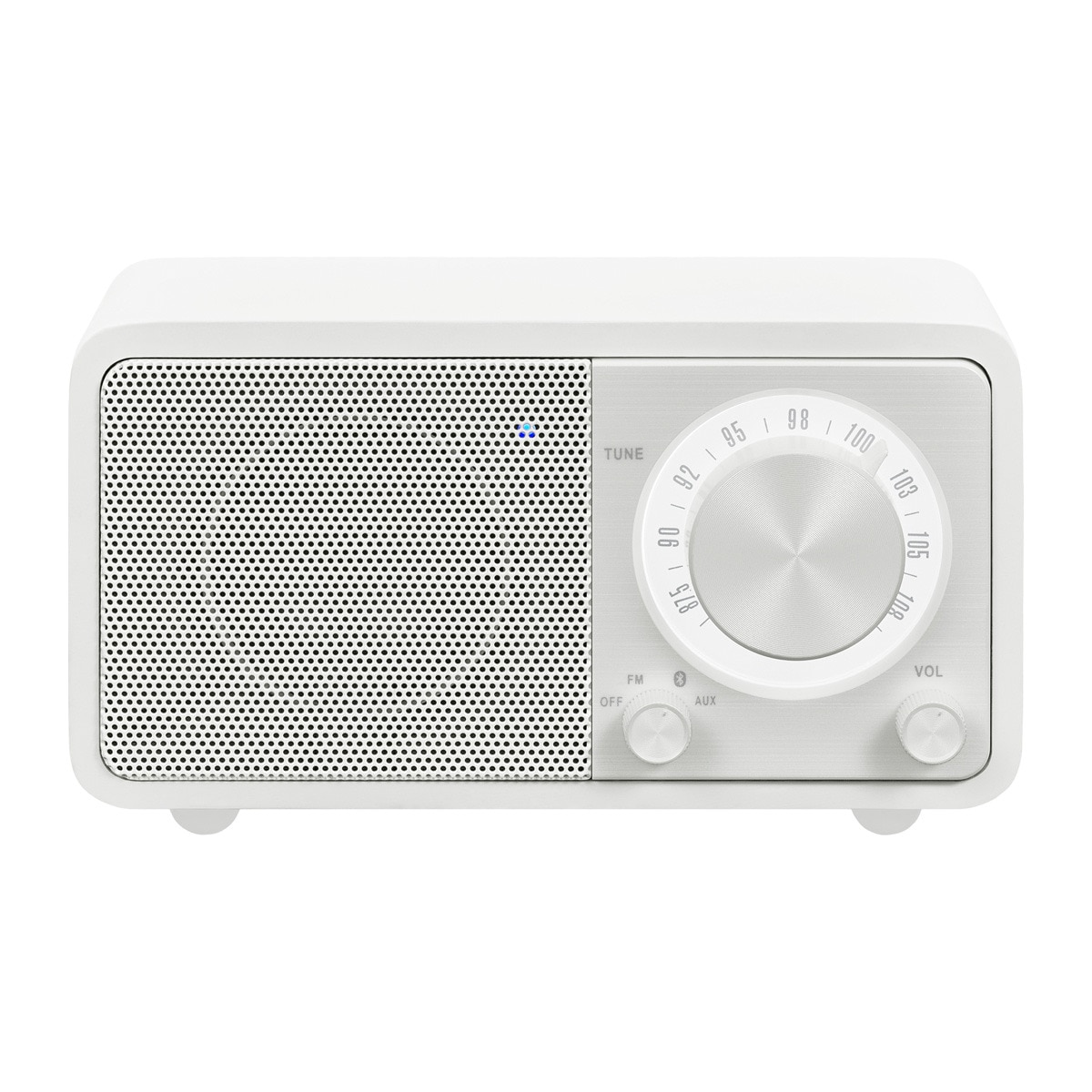Radio Sangean SWR7 Blanco FM Bluetooth y batería Blanco mate-1