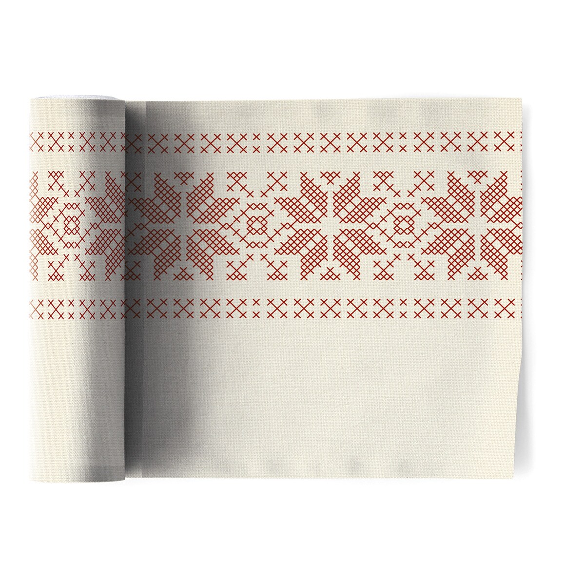 My Drap - Juego De 12 Servilletas Precortadas Reutilizables Christmas Jumper Naranja