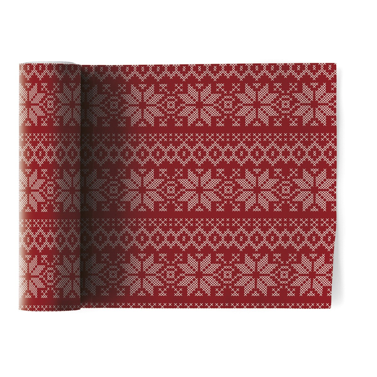 My Drap - Juego De 12 Servilletas Precortadas Reutilizables Noel Rojo