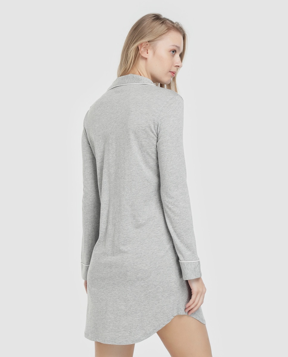 Camisa Hammond Knits Lauren Ralph Lauren lisa com botões Cinzento-2