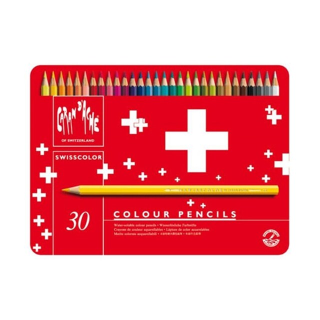 Imagem 0 de Caixa de 30 Lápis de Cor Swisscolor Caran D'Ache