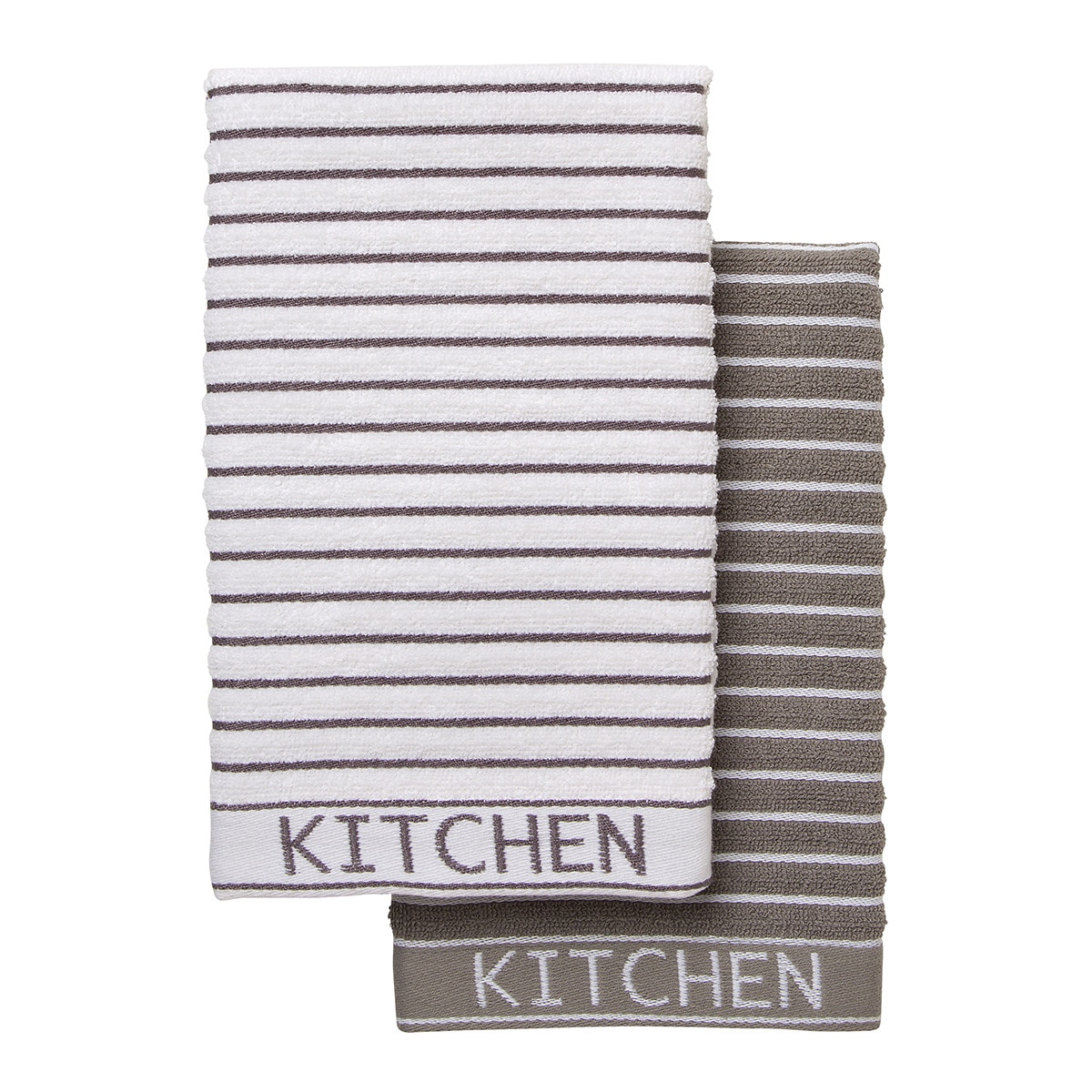 Lot de 2 torchons en tissu éponge Rock 2