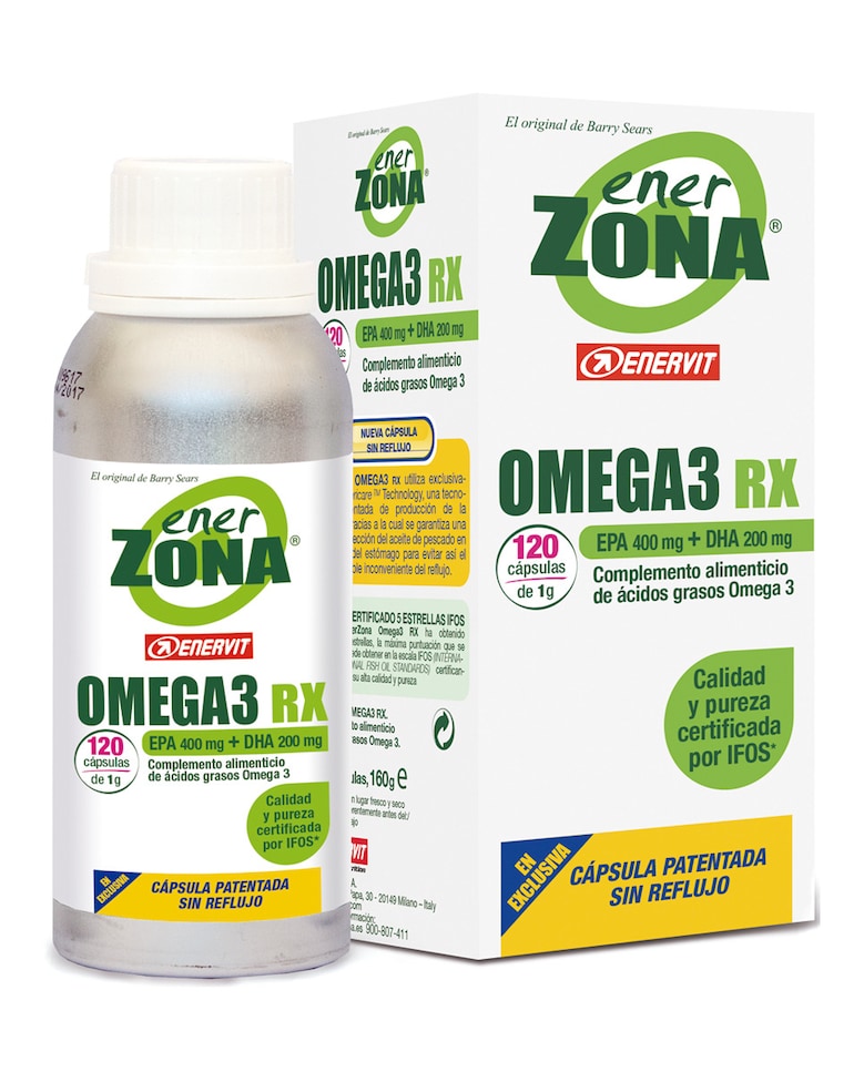 Aceite de Pescado 120 Caps 1g Omega 3 RX Enerzona 2